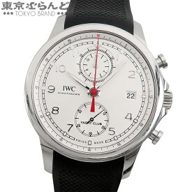 【中古】【3年保証】【返品可】IWC ポルトギーゼ メンズ 腕時計 自動巻 SS ラバー ヨットクラブ クロノグラフ 保証書付き シルバー IW390502 [送料無料] 【ポイント5倍●1.15〜1.18】101826897