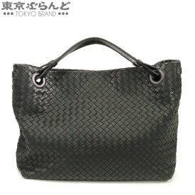 【中古】【5%クーポン♪10.29〜11.10】【返品可】ボッテガヴェネタ BOTTEGAVENETA ガルダバッグ レディース トートバッグ レザー イントレチャート 黒 ブラック 576593 [送料無料]【ポイント3倍●10.29〜11.10】 101815706