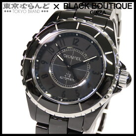 【返品可】シャネル CHANEL J12 インテンスブラック H3829 ブラック セラミック SS 腕時計 メンズ 自動巻 仕上済 [送料無料] 【中古】 101699209