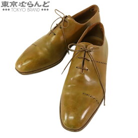 【中古】【5%クーポン♪2.14〜2.16】【返品可】【超オススメアイテム！ξ】ベルルッティ Berluti レザーシューズ べージュ レザー オックスフォード ホールカット 9 ドレスシューズ メンズ[送料無料]【ポイント3倍●2.14〜2.16】pdw 101773712
