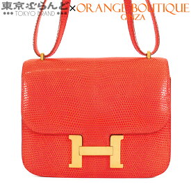 【2024年4月度月間優良ショップ】【プライスダウン■】【返品可】エルメス HERMES コンスタンス ミニ 18 〇Z刻印 ルージュ ゴールド金具 リザード ショルダーバッグ レディース ヴィンテージ [送料無料] 【中古】pdw 101704317