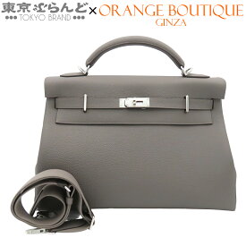 【中古】【返品可】エルメス HERMES マキシケリー 42 レディース トゴ 内縫 2wayバッグ K刻印 2025年 グリエタン シルバー金具 2025年 未使用 [送料無料] 601144519