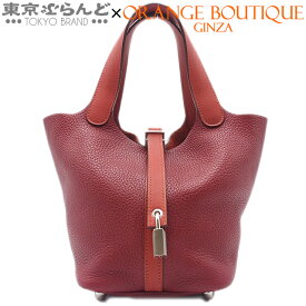 【2024年4月度月間優良ショップ】【返品可】エルメス HERMES ピコタンロックタッチ PM T刻印 ルージュアッシュxブリック シルバー金具 トリヨン スイフト ハンドバッグ レディース 2015年 [送料無料] 【中古】 101716828