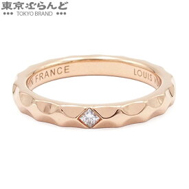 【中古】【返品可】ルイヴィトン LOUIS VUITTON モノグラム アンフィニ アリアンス リング レディース K18PG ダイヤモンド 8号相当 1PD ピンクゴールド 仕上済 [送料無料] 25XM 101827729