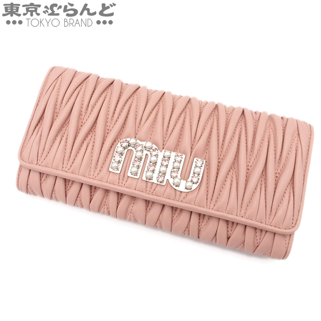 セール超高品質 miumiu 長財布&パスケース ナッパクリスタル