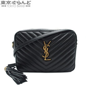 【決算セール△】【返品可】サンローランパリ SAINT LAURENT PARIS ルー カメラバッグ フリンジ 574494 ブラック ゴールド金具 レザー ショルダーバッグ レディース キルティング A [送料無料] 【中古】【ポイント3倍●5.23～6.2】pdw 101702542