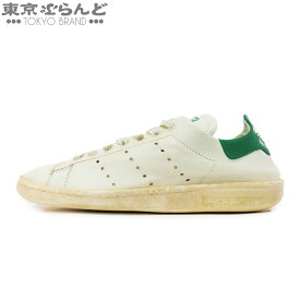 【5%クーポン♪4.14〜4.27】【中古】【返品可】【超オススメアイテム！ψ】バレンシアガ スタンスミス レディース レザー コラボスニーカー ヴィンテージ加工 バレンシアガ×アディダス ホワイトxグリーン [送料無料]【ポイント3倍●4.14〜4.27】pdw 101807944