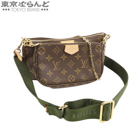 【返品可】ルイヴィトン LOUIS VUITTON ミュルティ・ポシェット・アクセソワール M44813 カーキ モノグラムキャンバス チェーンバッグ ショルダーバッグ レディース 現行品 [送料無料] 【中古】24BN 【ポイント2倍●5.23～6.2】 101730051