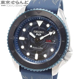 【2024年4月度月間優良ショップ】【5%クーポン♪5.23～6.2】【返品可】セイコー SEIKO 5スポーツ ワンピース コラボ サボ SBSA157 4R36-12B0 ブルー SS ラバー 腕時計 メンズ 自動巻 未使用 [送料無料] 【中古】【ポイント10倍●5.23～6.2】 014000952