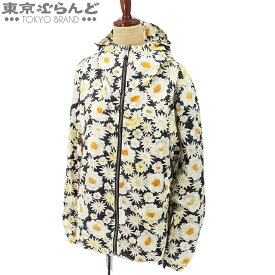 【5%クーポン♪4.19～4.30】【返品可】バーバリー BURBERRY ジップアップ パーカー 4069732 ホワイト ブラック イエロー ナイロン 花柄 レディース[送料無料] 【中古】【ポイント10倍●4.19～4.30】 101712154