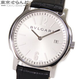 【2024年4月度月間優良ショップ】【5%クーポン♪4.19～4.30】【返品可】ブルガリ BVLGARI ソロテンポ ST35S SS レザー シルバー文字盤 腕時計 メンズ クォーツ 電池式 [送料無料] 【中古】【ポイント10倍●4.19～4.30】 101699155