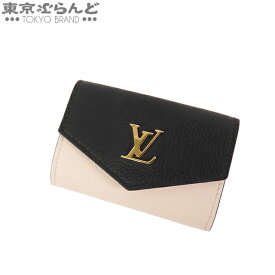 【返品可】ルイヴィトン LOUIS VUITTON ポルトフォイユ ロックミニ M80984 ノワールxローズxクレーム レザー 三つ折り財布 レディース[送料無料] 【中古】【ポイント5倍●5.23～6.2】 101728255