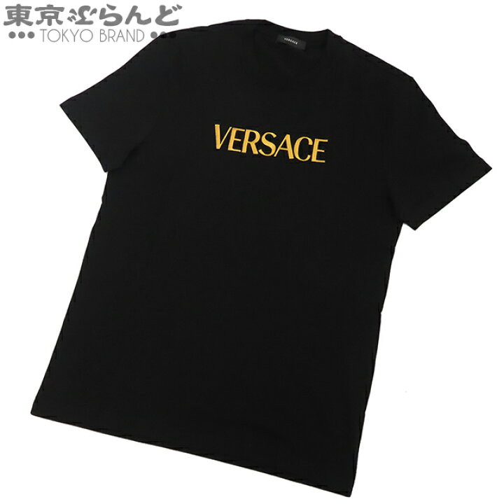 楽天市場】【返品可】ヴェルサーチ VERSACE 刺繍ロゴ クルーネック T  