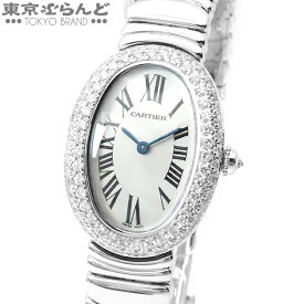 【5%クーポン♪5.23～6.2】【返品可】カルティエ CARTIER ベニュワール WB5097L2 K18WG ダイヤモンド ダイヤベゼル 金無垢 腕時計 レディース クォーツ式 メーカーコンプリートサービス済 [送料無料] 【中古】【ポイント5倍●5.23～6.2】 101698961