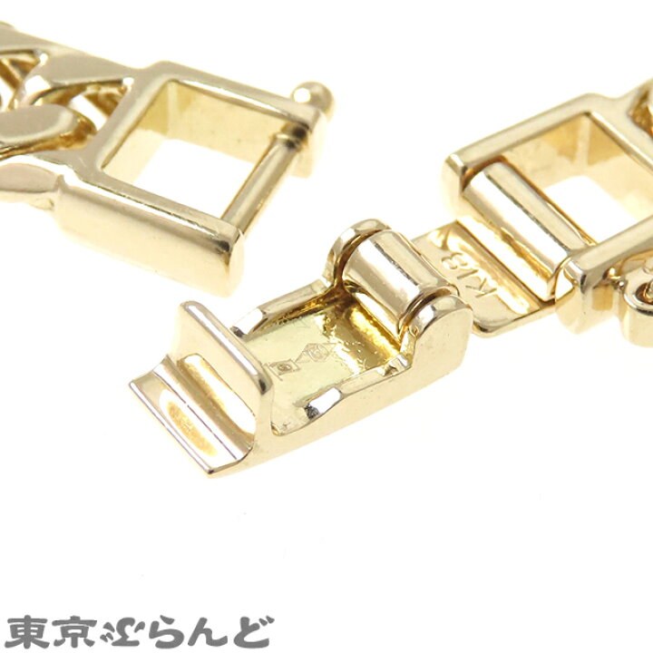 楽天市場】【中古】【返品可】喜平 6面ダブル ブレスレット K18YG 金 