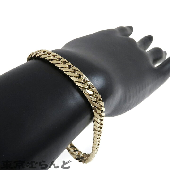 楽天市場】【中古】【返品可】喜平 6面ダブル ブレスレット K18YG 金 