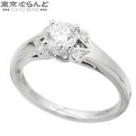 【中古】【返品可】カルティエ CARTIER バレリーナ ソリテール リング レディース Pt950 ダイヤモンド 0.…