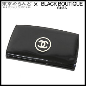 【中古】【5%クーポン♪11.18〜11.26】【返品可】シャネル CHANEL メイクアップライン ウォレット レディース 長財布 パテントレザー ココマーク 14番台 ブラック 黒 シルバー金具 A47711 [送料無料] 25XM 【ポイント10倍●11.18〜11.26】 101829765