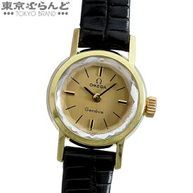 【中古】【5%クーポン♪10.29〜11.10】【返品可】オメガ OMEGA ジュネーブ レディース 腕時計 手巻式 SS リザード カットガラス ラウンド シャンパン 511.320 OH済 [送料無料] 101807769