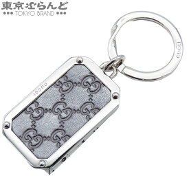 【中古】【5%クーポン♪2.4〜2.10】【返品可】グッチ GUCCI キーリング ユニセックス キーホルダー メタル レザー GG柄 GGスプリーム チャーム シルバー [送料無料]【ポイント3倍●2.4〜2.10】 101824572