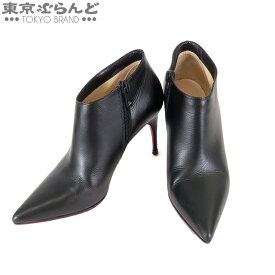 【2024年4月度月間優良ショップ】【プライスダウン★】【返品可】クリスチャンルブタン Christian Louboutin レザーブーツ ブラック レザー ブーティ ピンヒール 35 レディース[送料無料] 【中古】【ポイント5倍●6.4～6.11】pdw 101694674