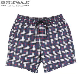 【5%クーポン♪6.4～6.11】【返品可】バーバリー BURBERRY ハーフパンツ スイムパンツ 8013883 ネイビー ポリエステル ティッシ期 XL ショートパンツ メンズ[送料無料] 【中古】【ポイント5倍●6.4～6.11】 101718274