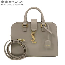 【2024年4月度月間優良ショップ】【5%クーポン♪4.19～4.30】【返品可】サンローランパリ SAINT LAURENT PARIS ベイビー カバス 568853 グレー レザー 2WAY ハンドバッグ ショルダーバッグ レディース A [送料無料] 【中古】【ポイント10倍●4.19～4.30】 101707981