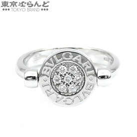 【返品可】ブルガリ BVLGARI ブルガリブルガリ フリップ リング K18WG ダイヤモンド オニキス #54 12号相当 7PD パヴェ リング・指輪 レディース 仕上済 [送料無料] 【中古】 101711281