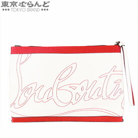 【スプリングセール◆】【返品可】クリスチャンルブタン Christian Louboutin KALOUPOUCH クラッチバッグ ホワイト レッド レザー クラッチバッグ メンズ[送料無料] 【中古】pdw 014000790