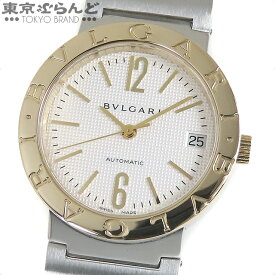 【5%クーポン♪5.23～6.2】【2024年4月度月間優良ショップ】【返品可】ブルガリ BVLGARI ブルガリブルガリ BB33SG AUTO ホワイト SS YG コンビ デイト 腕時計 ボーイズ 自動巻 オートマチック 仕上済 [送料無料] 【中古】【ポイント5倍●5.23～6.2】 241001013294