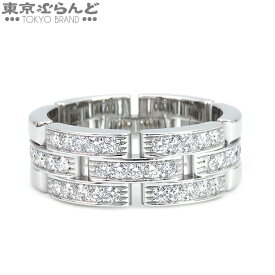 【返品可】カルティエ CARTIER マイヨンパンテールリング 3連 ハーフパヴェ B4127260 B4127200 K18WG ダイヤモンド #60 19号相当 リング・指輪 ユニセックス 仕上済 [送料無料] 【中古】 101719696