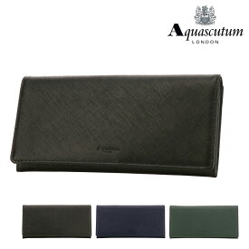 アクアスキュータム 長財布 かぶせ メンズ カムデン 7120123 Aquascutum｜本革 レザー ブランド 男性 ギフト プレゼント[即日発送]