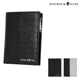 パトリックコックス 縦型折り財布 エンボスレザーコンビネーション PXMW0PS4 PATRICKCOX | 二つ折り財布 本革 メンズ レディース