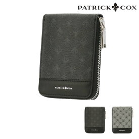 パトリックコックス 二つ折り財布 ミニ財布 ラウンドファスナー プレイドキングス メンズ レディース PXMW9LS4 PATRICK COX | 牛革 本革 レザー