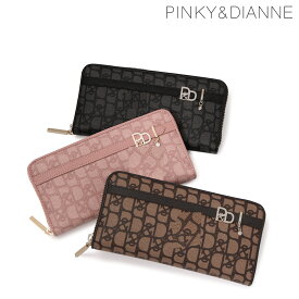 ピンキーアンドダイアン 長財布 本革 大容量 レディース PDLWBET4 パドロック PINKY&DIANNE ラウンドファスナー たくさん入る カード収納 レザー 牛革[即日発送]