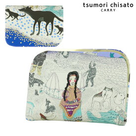 ツモリチサト キャリー 小銭入れ ヴィーガンレザー レディース 日本製 57730 ゆきの日 tsumori chisato CARRY 刺繍 コインケース アップルレザー[即日発送]