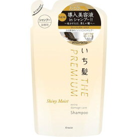 いち髪 プレミアム エクストラダメージケアシャンプー シャイニーモイスト 詰替用(340ml)【詰め替え　ナチュラルケアセレクト　シャンプー　トリートメント　ふんわりさらさらケア　コンディショナー】