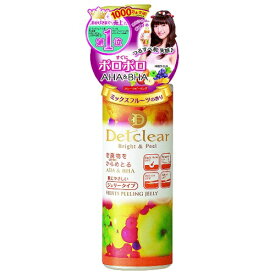 DETクリア ブライト&ピール ピーリングジェリー ミックスフルーツの香り180ml ピーリング ピーリングジェル ジェリータイプ くすみ 毛穴の黒ずみ 皮脂汚れ ザラつき 角栓