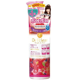 DETクリア ブライト&ピール ピーリングジェリー ミックスベリーの香り180ml ピーリング ピーリングジェル ジェリータイプ くすみ 毛穴の黒ずみ 皮脂汚れ ザラつき 角栓