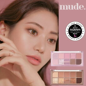 【限定 mude メイクブラシプレゼント】【正規代理店】 mude ショールモーメントアイシャドウパレット 韓国 韓国コスメ コスメ ミュード マスカラ まつ毛 束感 カール まつパ アイシャドウ パレット 水光肌 水光