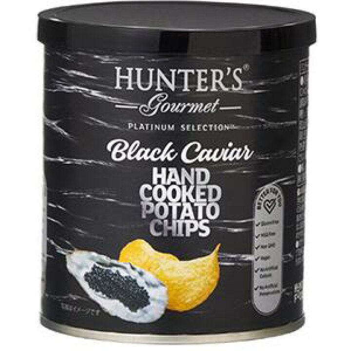 HUNTER FOODSハンター ポテトチップス ブラックキャビア(40g) 黒キャビア Trois princes ロータス ハンターポテトチップス 黒トリュフ風味12個