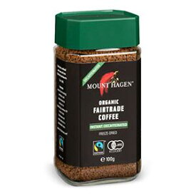 ＜br＞MOUNT HAGEN　カフェインレス　インスタントコーヒー　100g　＜br＞マウント　ハーゲン　オーガニック　フェアトレード　インスタント珈琲　マウントコーヒー　マウントハーゲンコーヒー