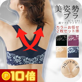 【P10倍!4/24 20:00~最大800円クーポンも♪】 2枚 セット 補正下着 補整下着 ブラジャー 美姿勢 ブラ 補正ブラ フロントホック ハミ肉 垂れ 猫背 ネコ背 脇高 脇肉 30代 40代 50代 60代 下着 背中クロス サポートブラ フロントオープン 姿勢 前開き 人気 funny 【公式】