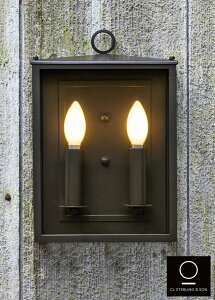 yȍOƖzTC E63S SMALL SQUARE EXTERIOR SCONCEiTIVERTON COLLECTIONjyAJ̏Ɩuh CL STERLING & SON JAPANiV[GX^[OAhTjK̔㗝Xz