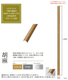 【人工竹素材】リアルフィット「胡麻」（縦割63）サイズ：約W63×L2000×D32mm、入り数：1本単品部材、品番：A40ERK263M、材質：ASA屋外用樹脂【屋外使用可能 人工竹装飾 笠竹 銘竹 店舗 温泉 温浴施設 お庭アプローチ門まわり装飾 グローベン社製 竹パネル】