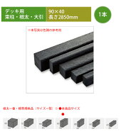 【デッキ用根太・大引・束柱（再生樹脂材）】根太一番・90×40×L2850mm・型番：904028 ※1本単品部材【…