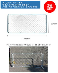 アメリカンフェンス本体 2枚セット サイズ:H900mm×W1800mm 型番:AF-1800【お庭 ガレージ 柵 無骨なフェンス おしゃれなフェンス かっこいいフェンス カルフォルニアフェンス オープンな外構】