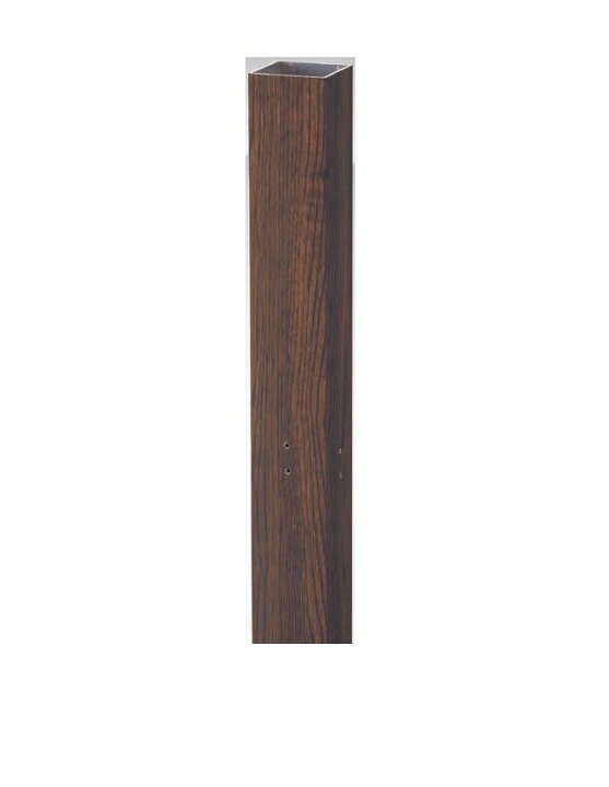 楽天市場】アルミ柱 75角 栗（木目）（75×75×L3100mm、2mm厚）品番 
