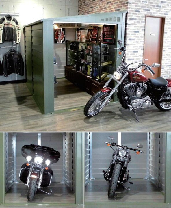 楽天市場 2段吊り棚オプションプレゼント開催中 メタルシェッドtm2w 大型バイクのガレージ イギリス製のおしゃれなバイク倉庫 バイクガレージ ガーデナップ正規特約店 東京ガーデニングスタイル