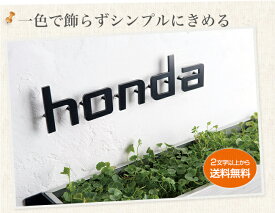 ステンレス製 切り文字表札　hacorogo（ハコロゴ）【ステンレス表札 おしゃれ表札 nido表札 nanori（なのり）シリーズ】